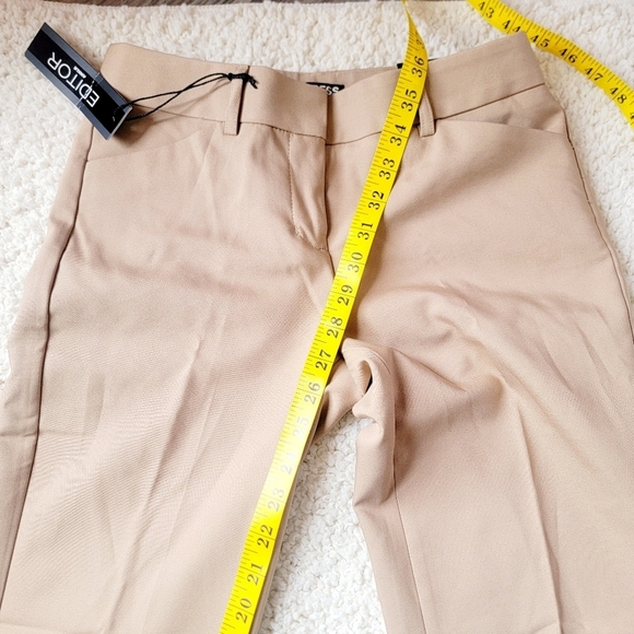 NWT Tan Express Editor ankle straight through hip & thigh size 00 Capri slacks - Picture 4 of 15